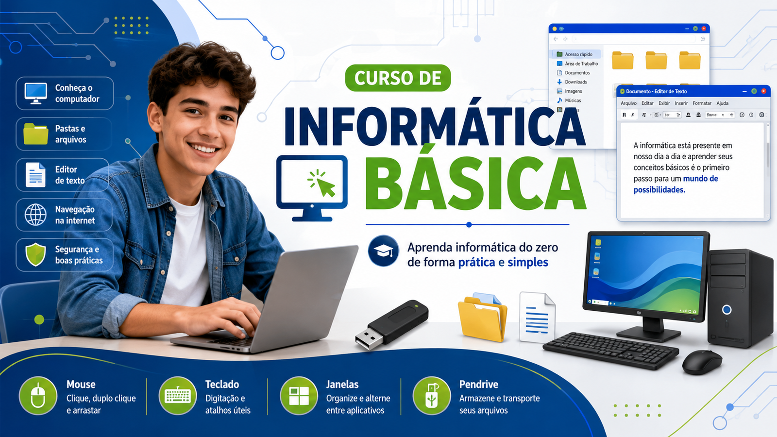 Capa do curso Informática Básica