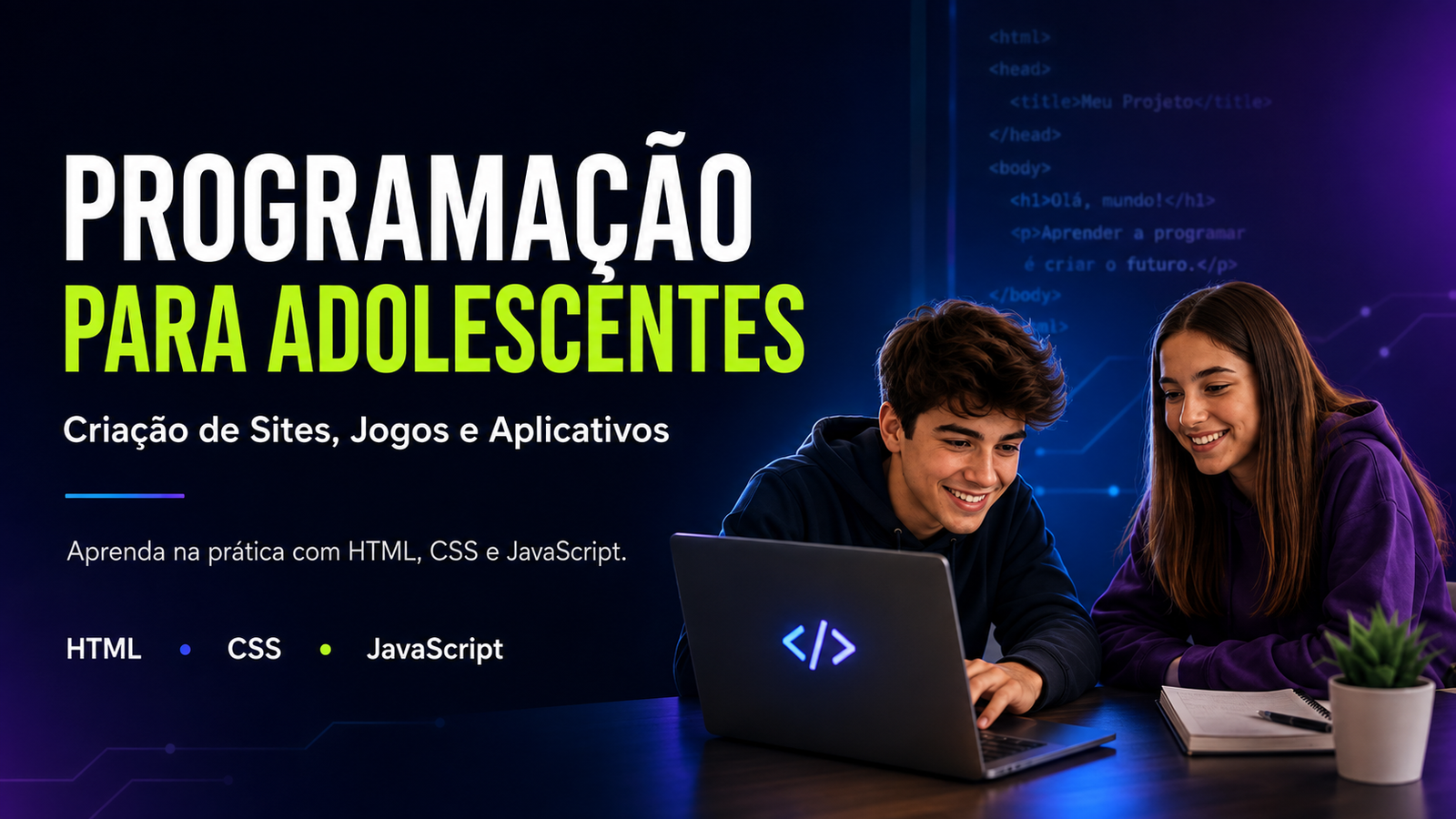 Capa do curso Programação para Adolescentes